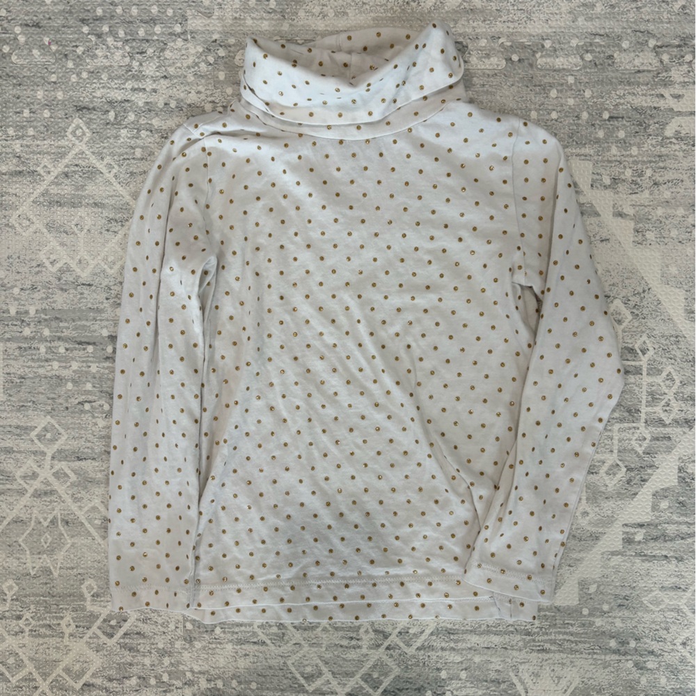 Jcrew Factory girls gold dot turtleneck